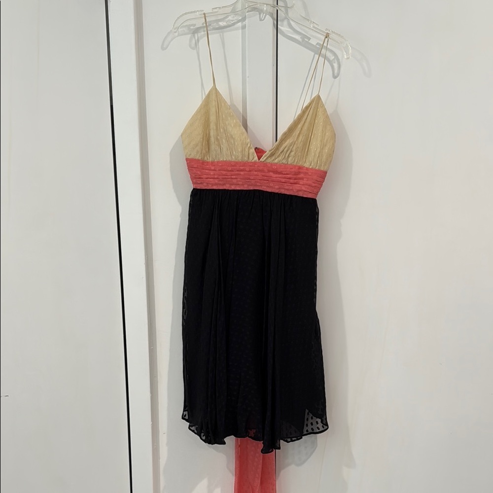 Milly Black and Pink Mini Dress